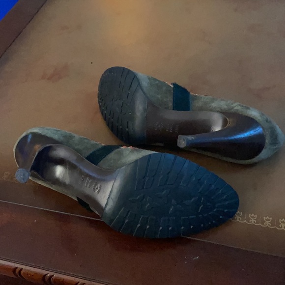 Designer heels Philosophy di Alberta Ferretti green, red winter heels 8 - Picture 4 of 5